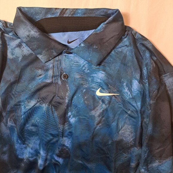 Nike Dri-FIT Tour Golf Polo Shirt Mens Large Blue FD5935-451 NEW - Picture 6 of 12